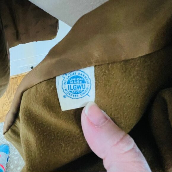 Vintage Penny Lane 1960's Persian Curly Lamb Fur Faux Suede Coat Small - Picture 10 of 13